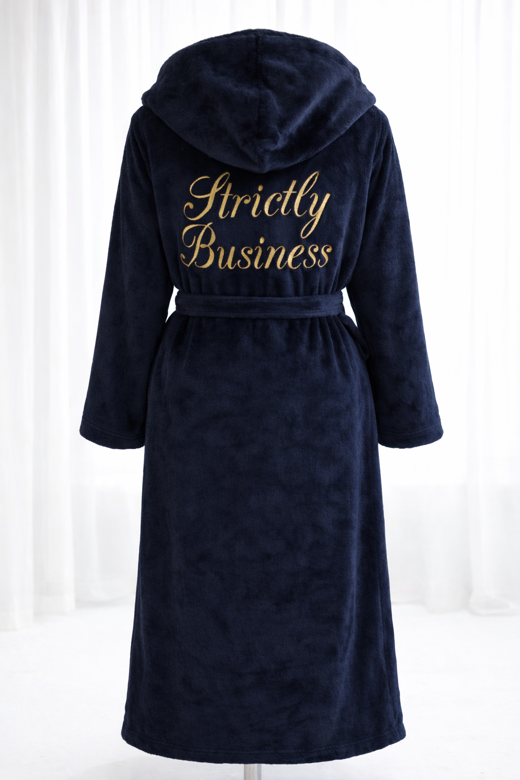 Mens Personalised Embroidered Hooded Dressing Gown