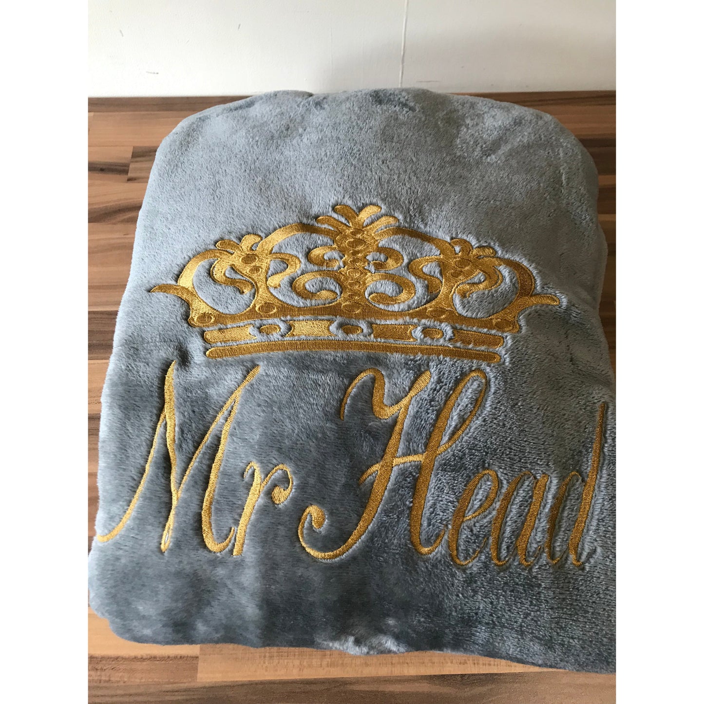 Mens Personalised Embroidered Non Hooded Dressing Gown