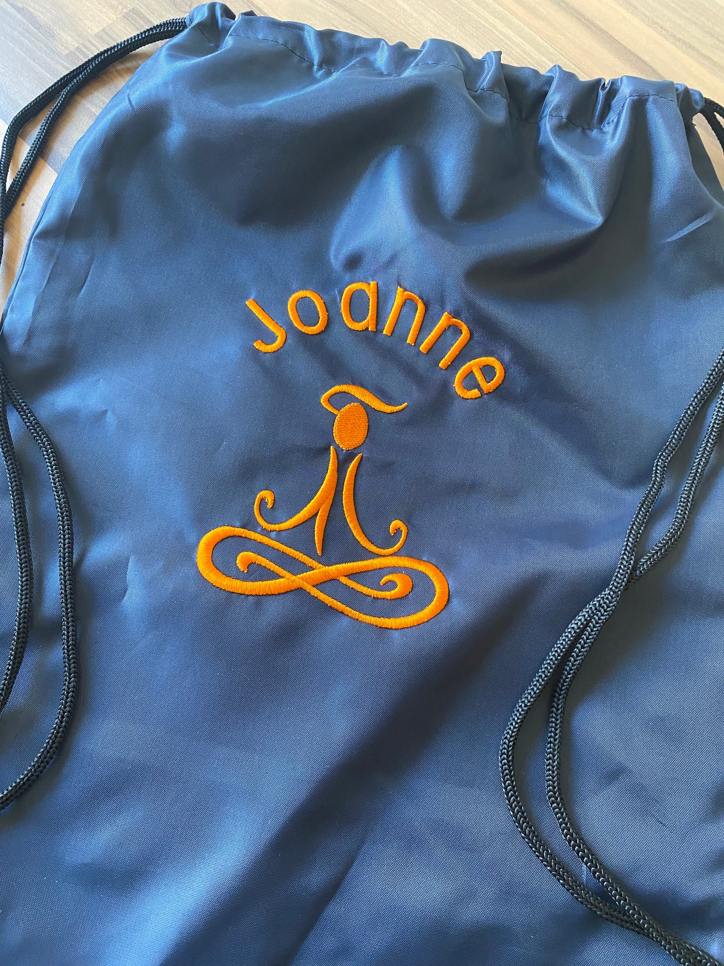 Personalised Embroidered Yoga Gym Sack