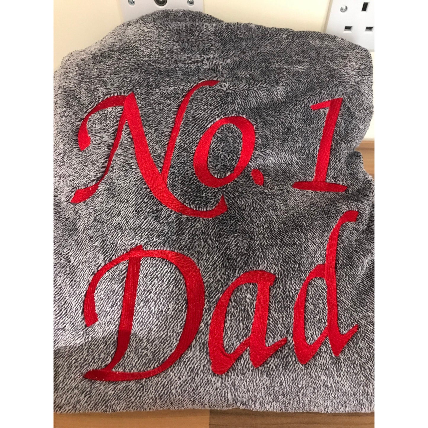 Mens Personalised Embroidered Non Hooded Dressing Gown