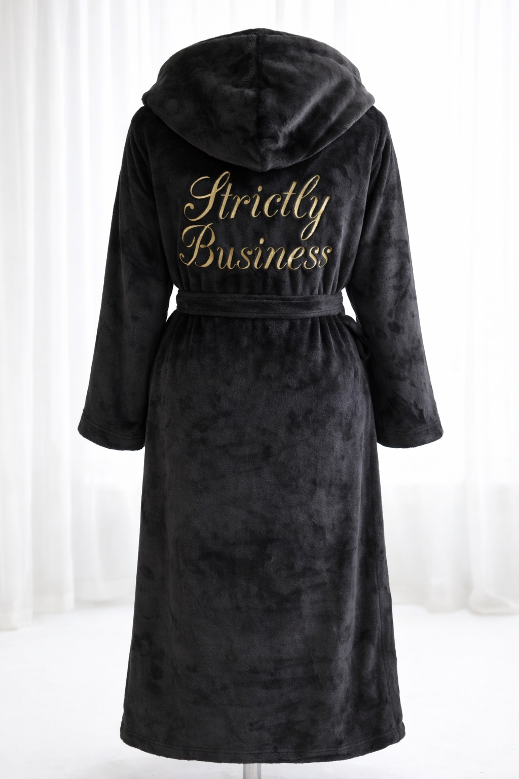 knee length dresses for ladies Men's Grey Hooded Royalty Robe, Small