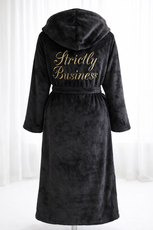 Mens Personalised Embroidered Hooded Dressing Gown