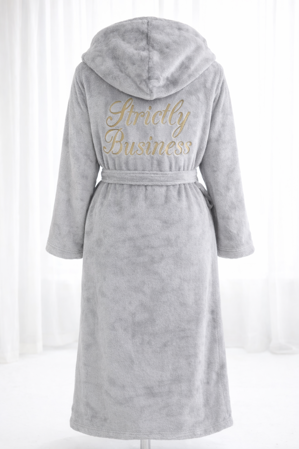Mens Personalised Embroidered Hooded Dressing Gown