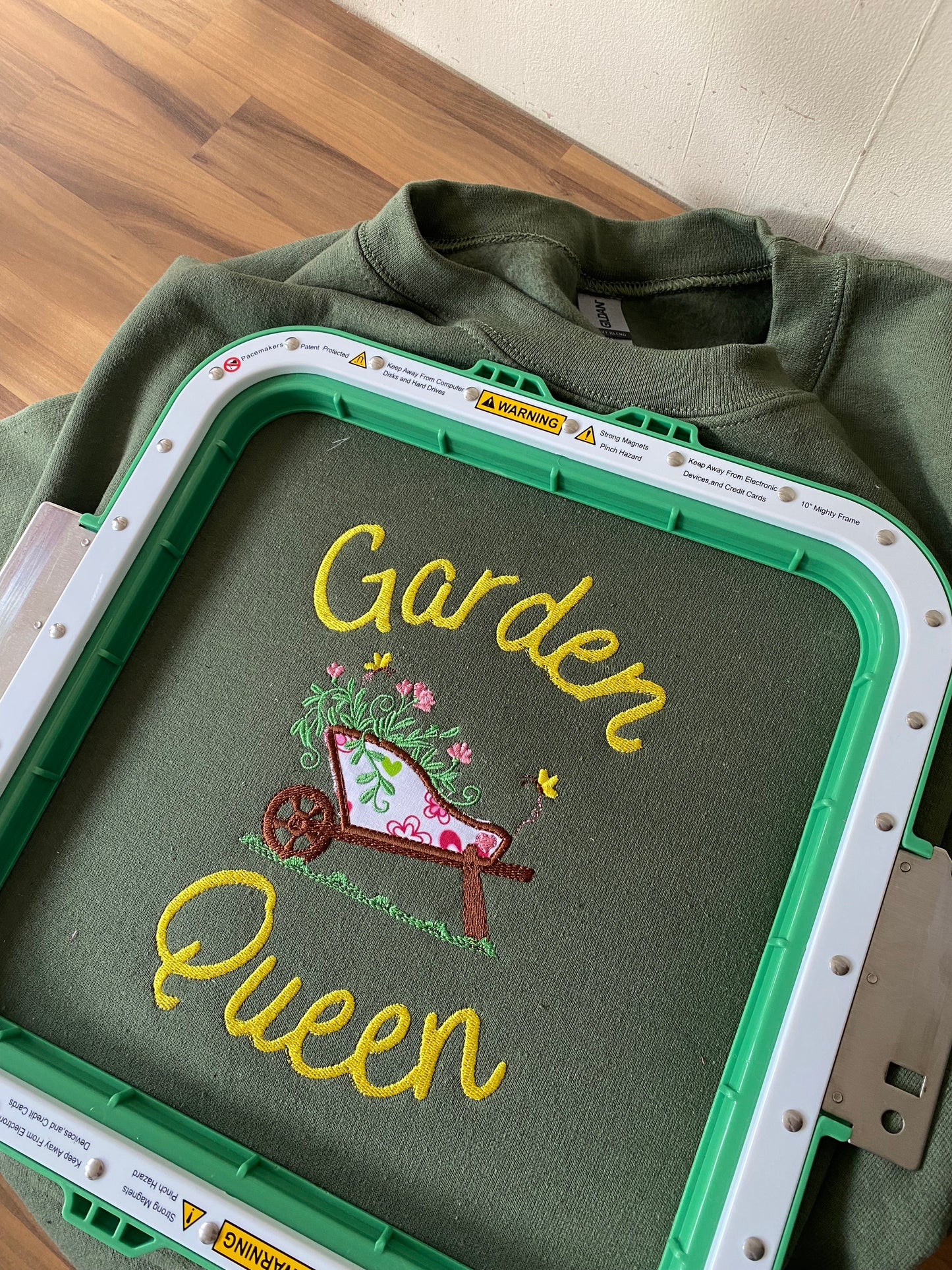 'Garden Queen' Embroidered Hoodie