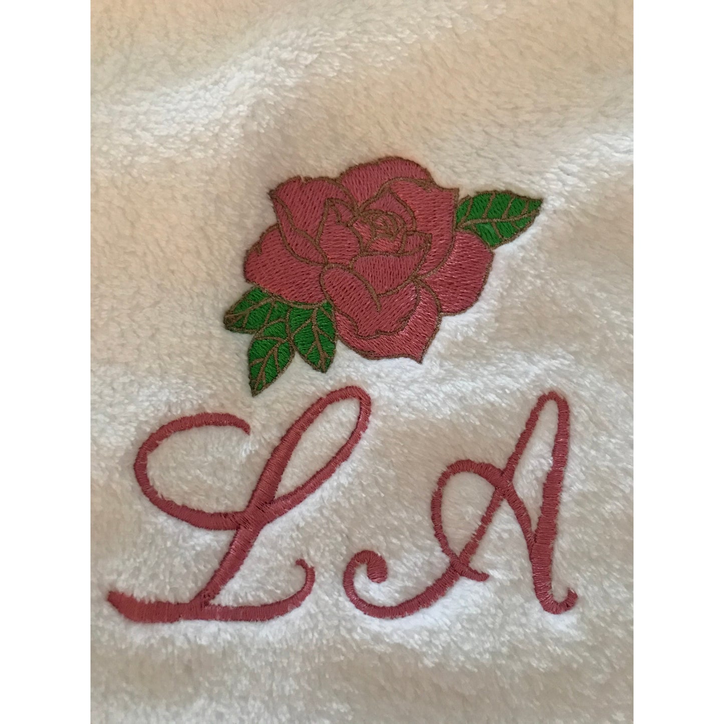 Ladies Personalised Embroidered Non hooded Dressing Gown