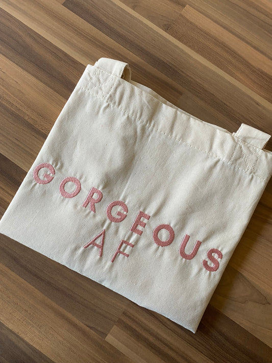 Gorgeous AF organic Tote Bag