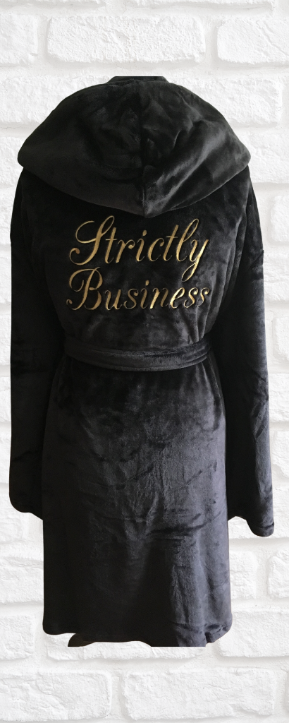 Mens Personalised Embroidered Hooded Dressing Gown