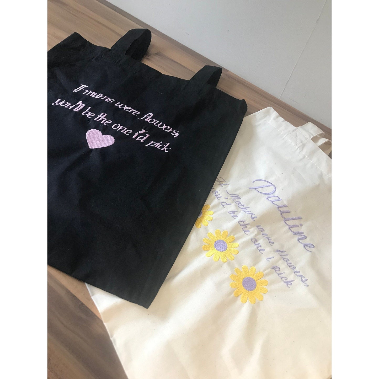 Personalised Embroidered Tote Bags